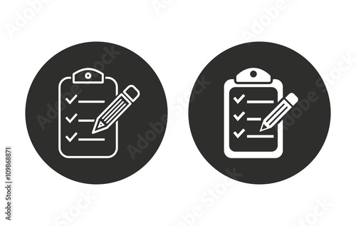 Clipboard - vector icon.