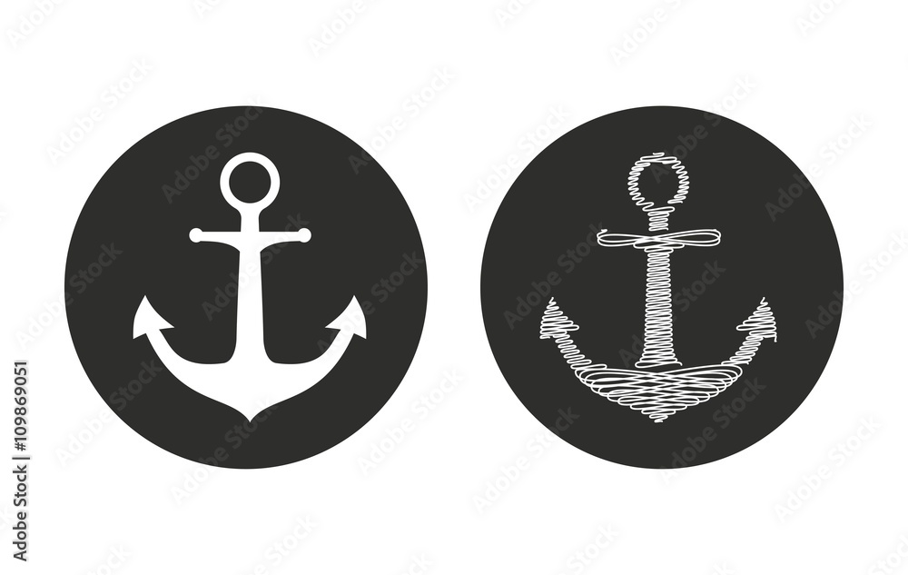 Anchor - vector icon.