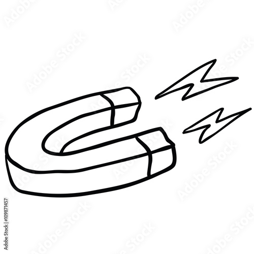 black and white magnet