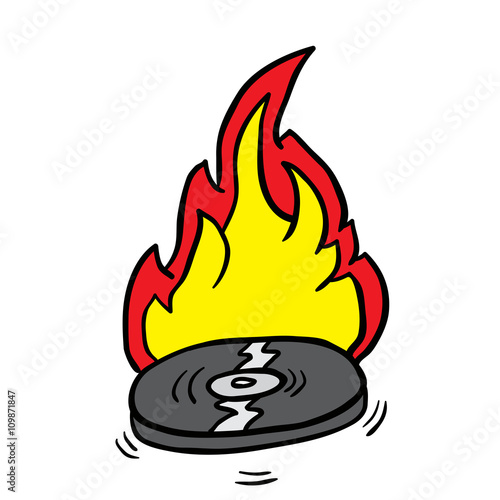 burning record