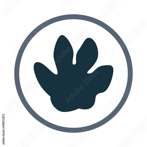 Hippo paw print icon