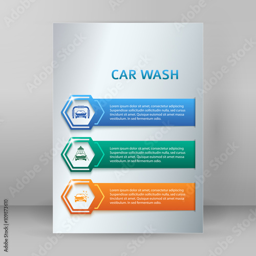 carwash booklet format A4 brochure layout pages