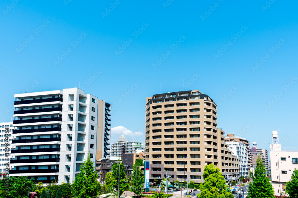 Apartment building in Japan