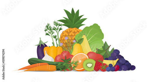 Fresh vegetables and fruit