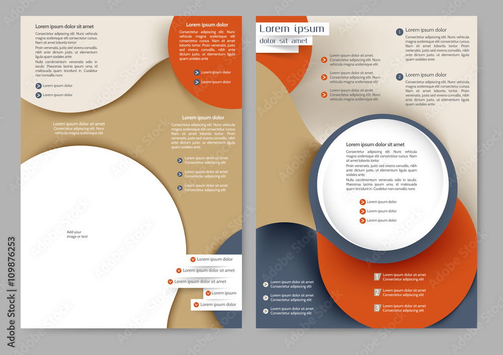 Abstract colored brochure Abstract colored brochure
