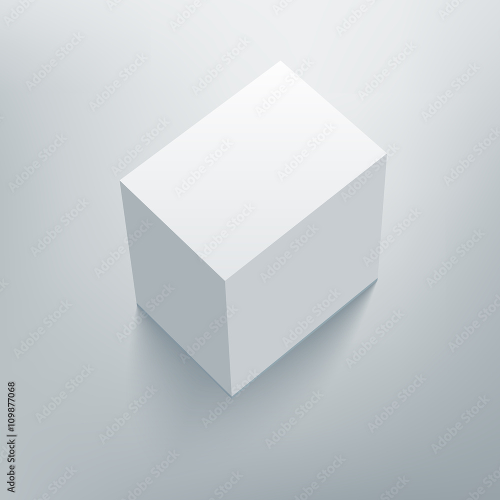 Fototapeta premium Pusta izolowana makieta z cieniem 4