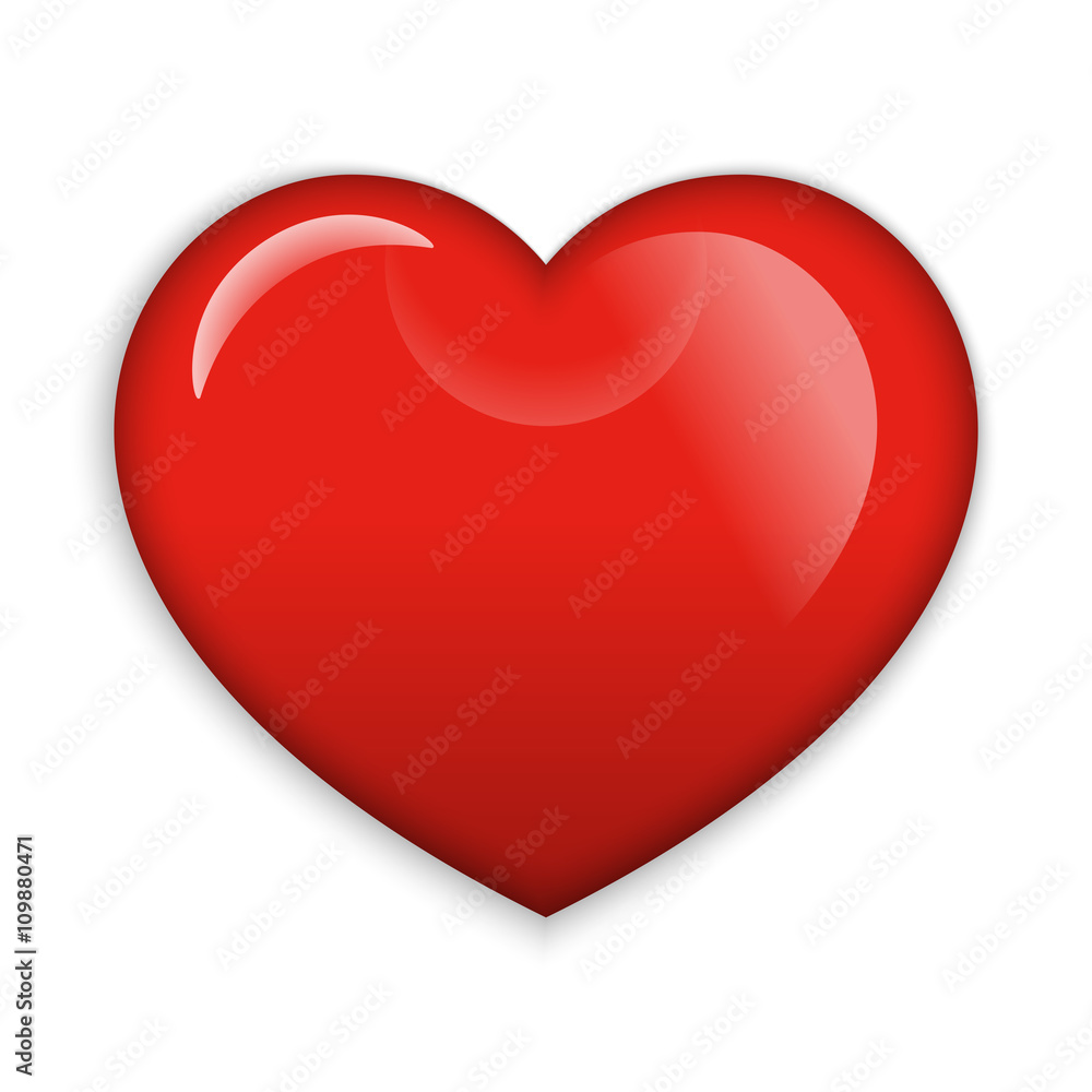 A Big Red glossy Heart A Big Red glossy Heart