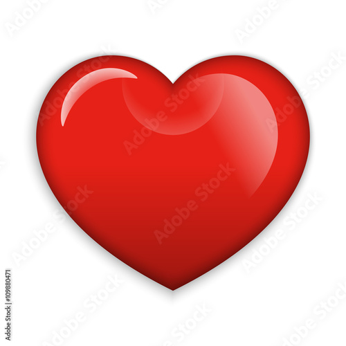 A Big Red glossy Heart