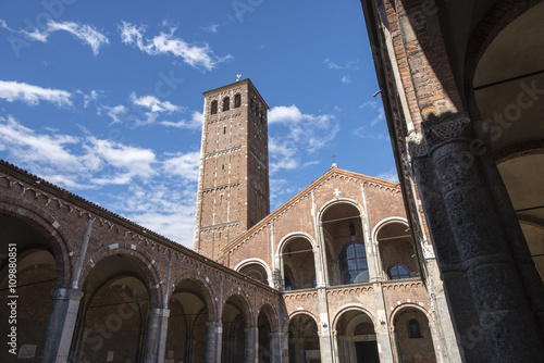 Sant Ambrogio Basilica  a medieval church in Milan  Italy.