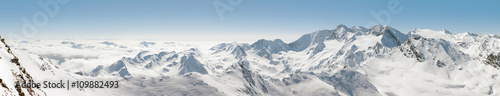 Panoramic View of Mountains in Austria