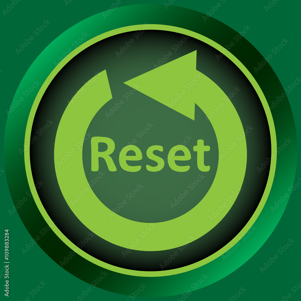 Icon green reset