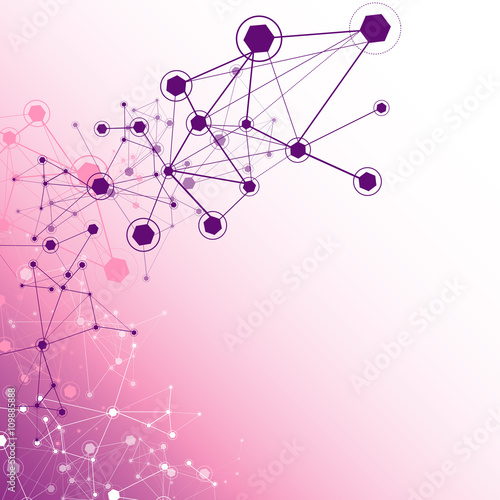 Global Network - Vector Illustration, Graphic Design. 