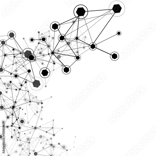 Global Network - Vector Illustration, Graphic Design. 