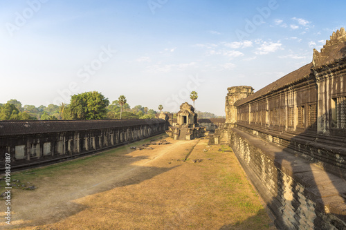 Angkor Wat temple with morning light, Cambodia