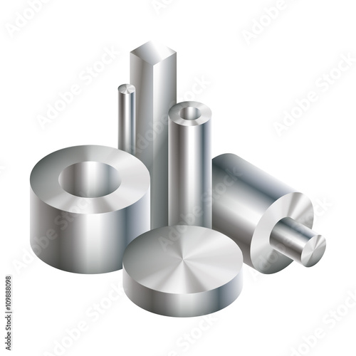 Group metal steel objects forging