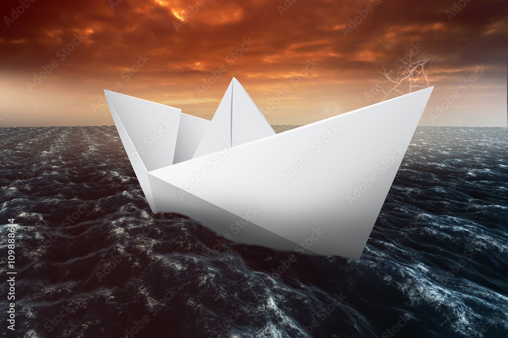 Obraz premium Composite image of virtual image of a origami