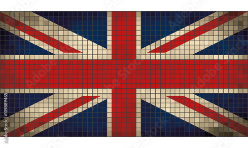 Mosaic flag of Great Britian