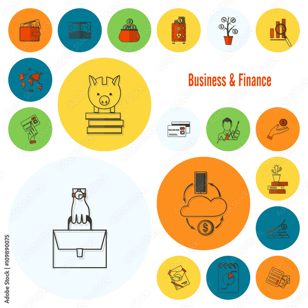 Business and Finance Icon Set