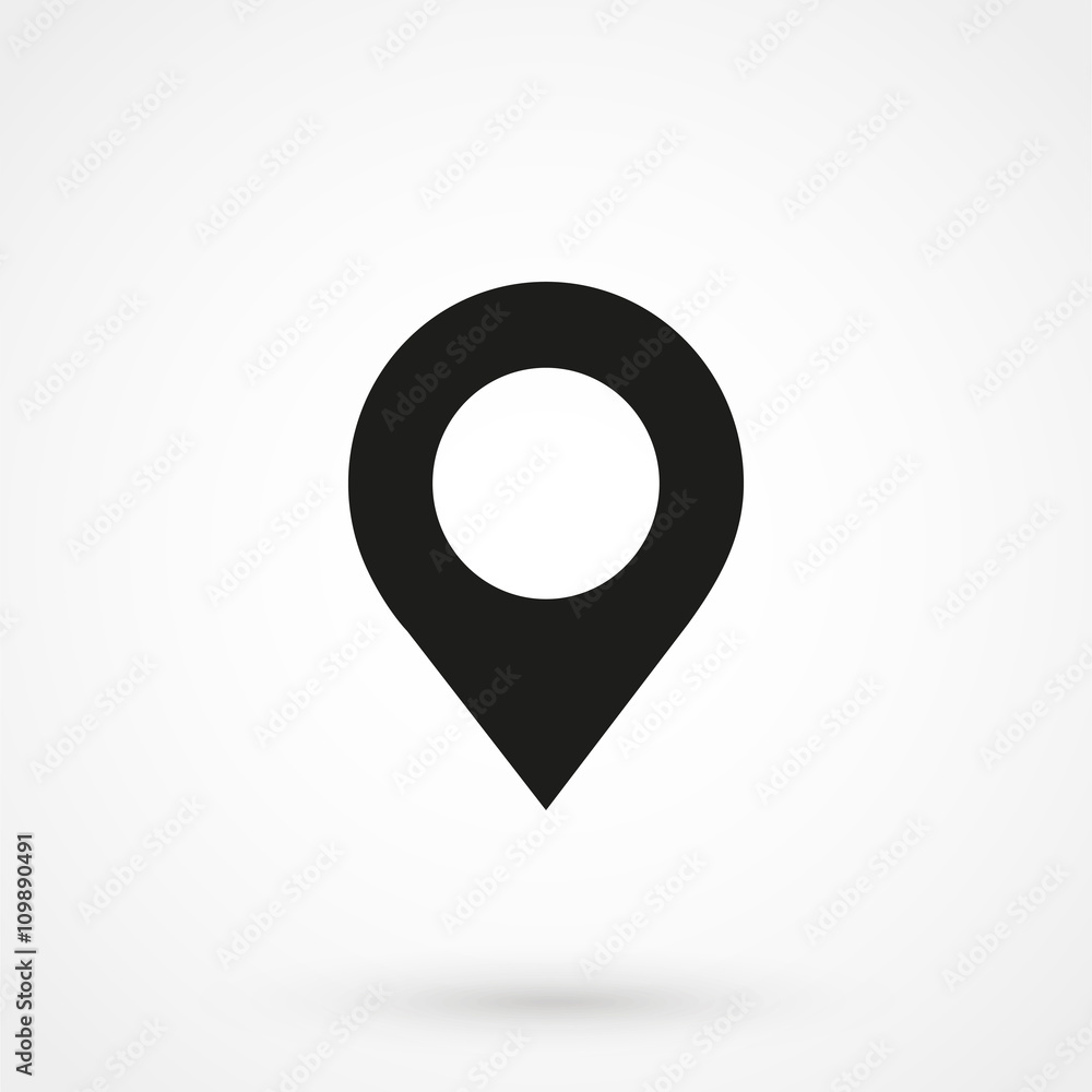Map pointer icon vector Map pointer icon vector