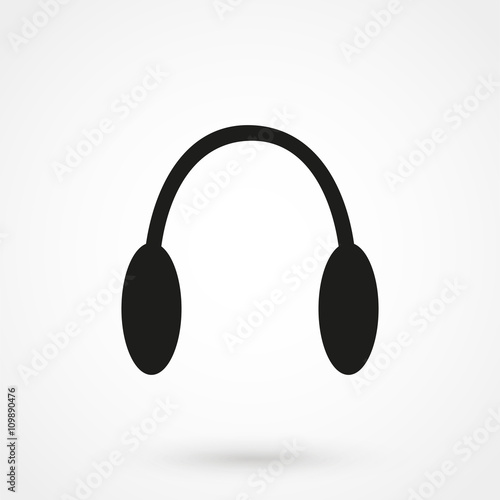 Headphones icon vector