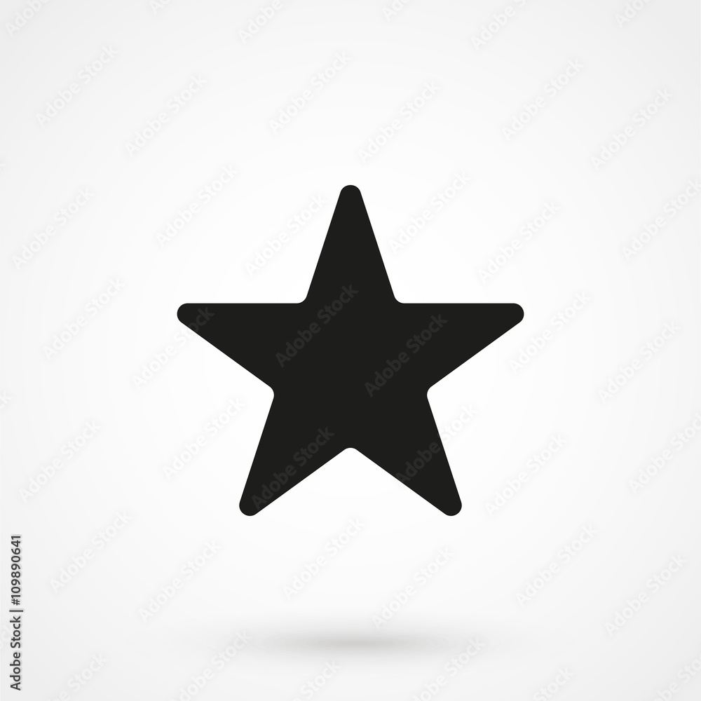 Black star icon vector Black star icon vector