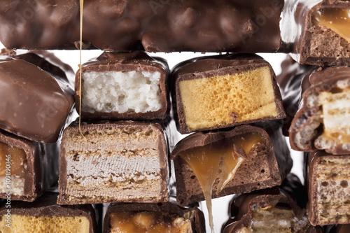 Принти на полотні bunch of chocolate bars