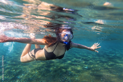Snorkeling woman