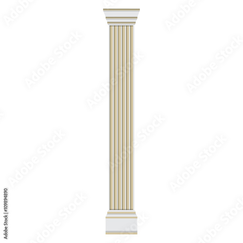 Classic column, pilaster photo