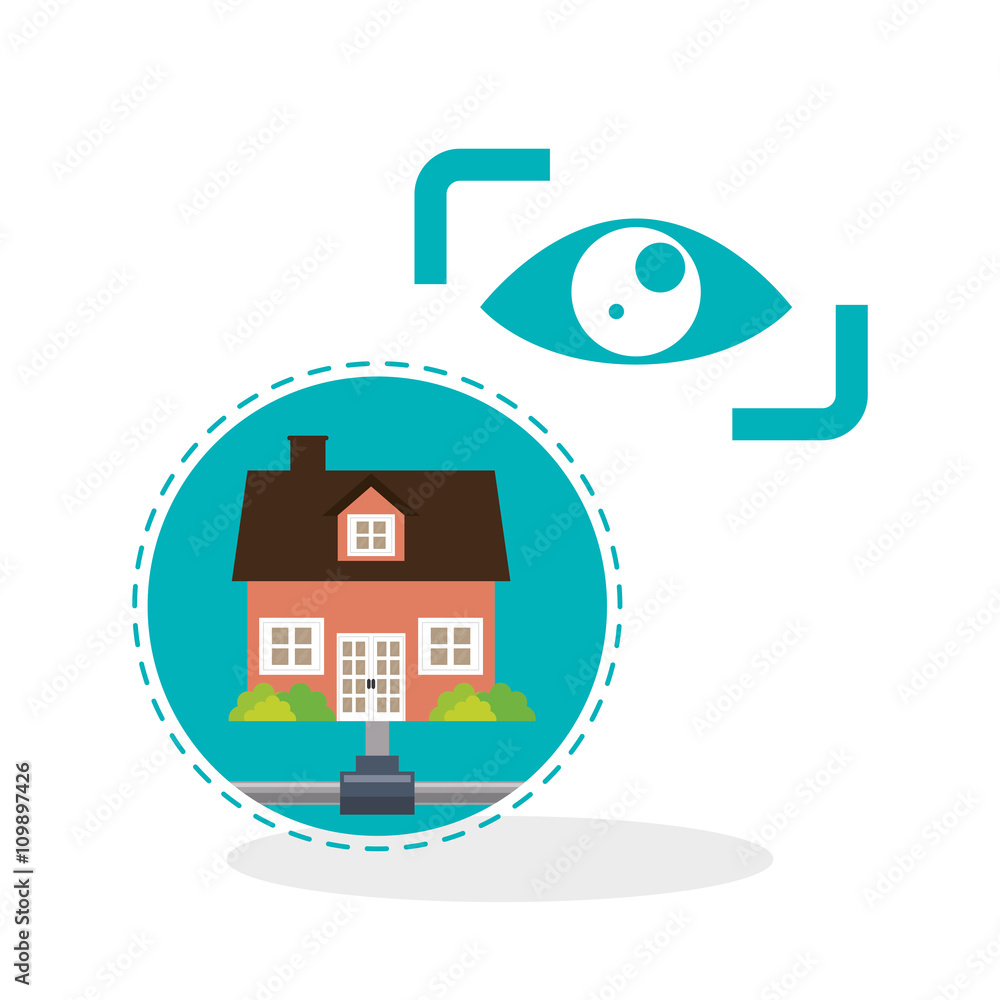 Home automation design. smart house icon. house concept, vector illustration