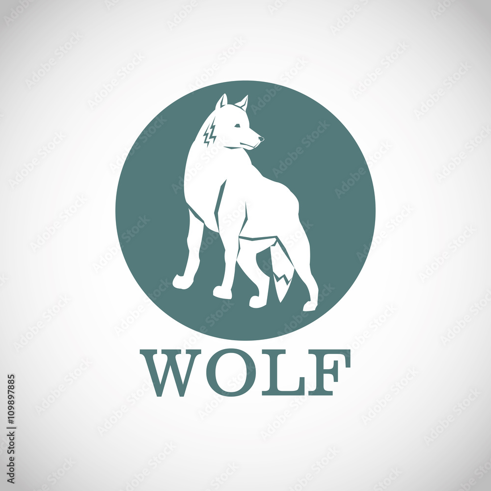 Wolf design. Animal concept.Wildlife animal, vector illustration Wolf design. Animal concept.Wildlife animal, vector illustration