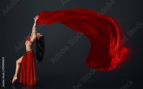 Beautiful belly dancer photo