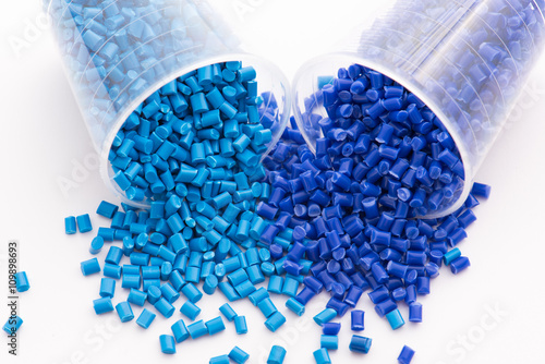 blaues Kunststoff Granulat