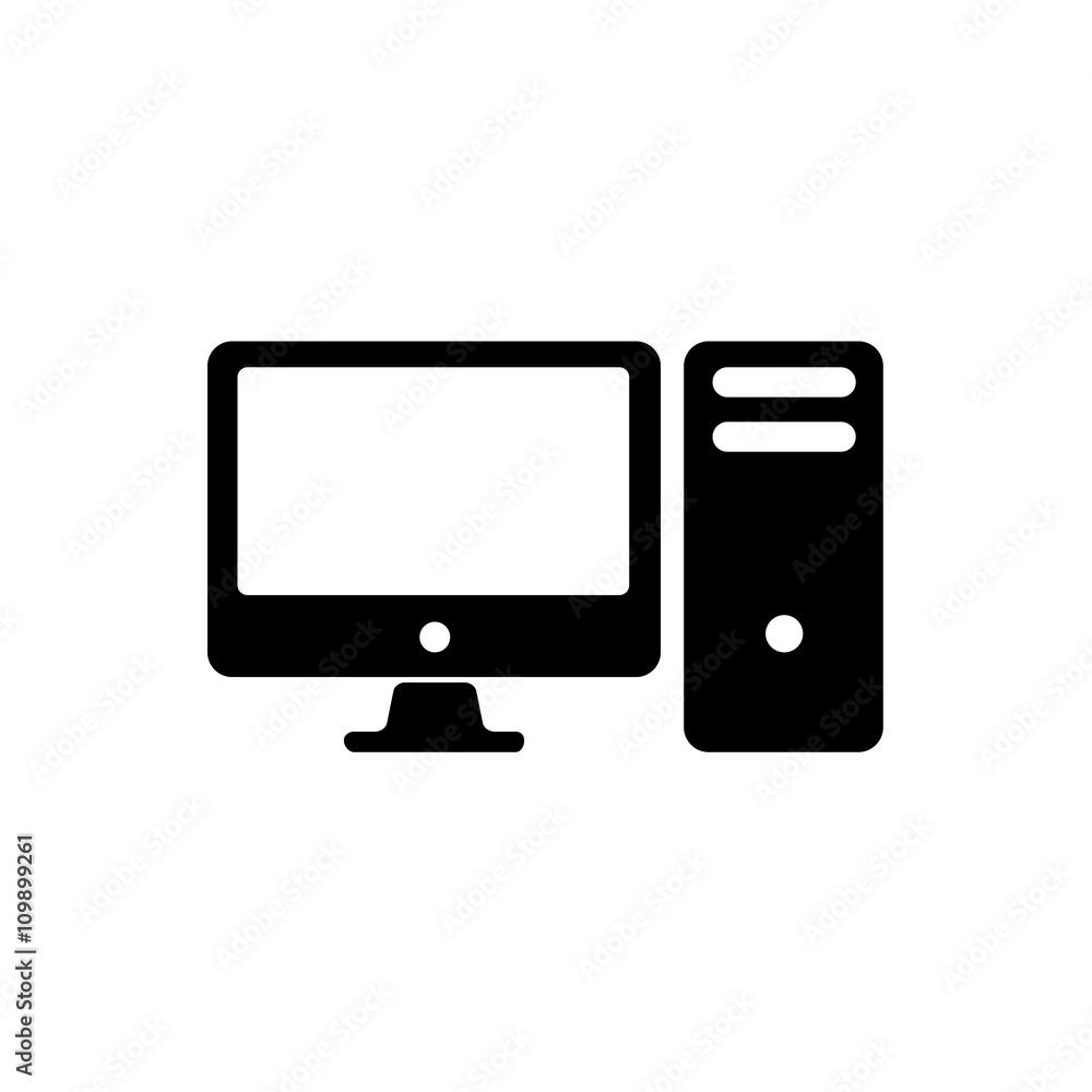 Computer icon. Vector illustration Computer icon. Vector illustration
