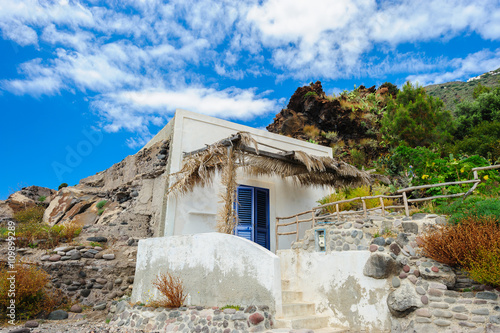 A local house, Alicudi island, Italy. photo