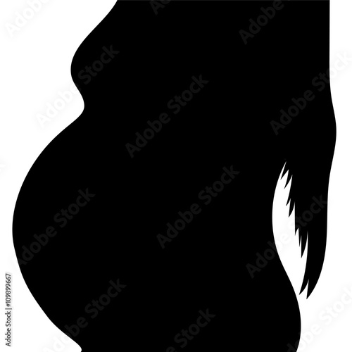 pregnant womans belly closeup