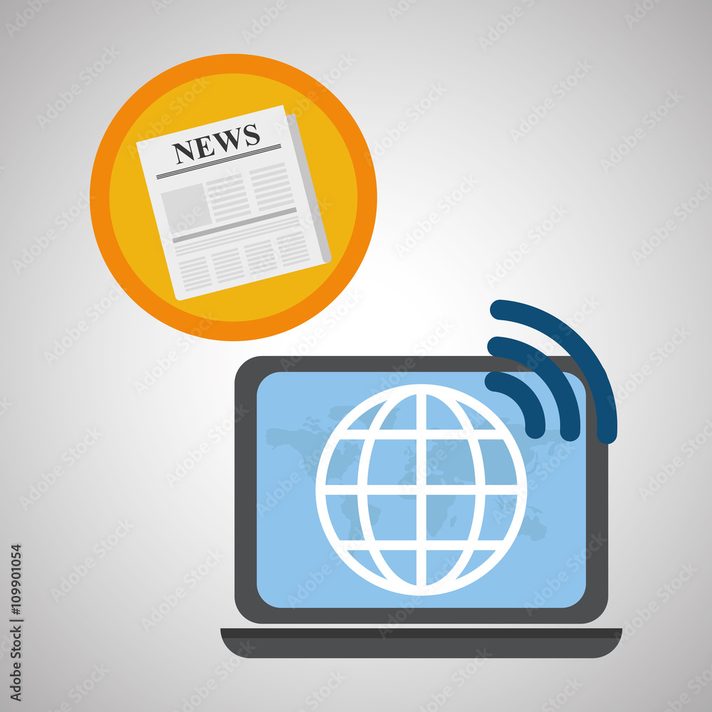 News design. Broadcasting concept. communication icon, vector News design. Broadcasting concept. communication icon, vector