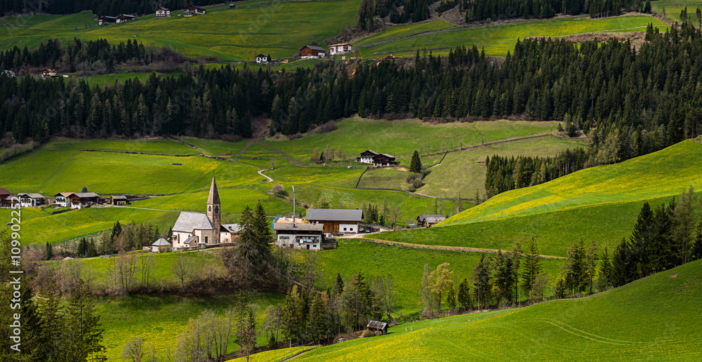 Obraz premium Funes valley