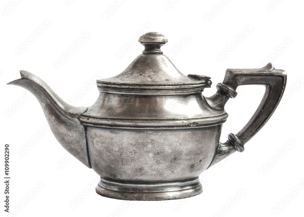 Antique silver teapot