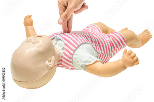Obraz na płótnie cpr baby isolated