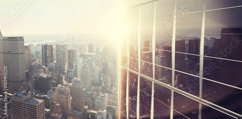 Image of a city landscape on a sunny day 