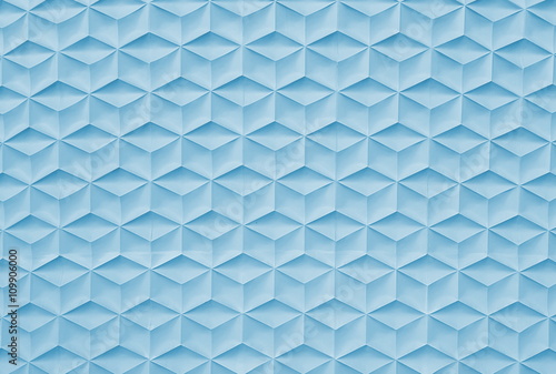 Fototapeta Naklejka Na Ścianę i Meble -  Blue geometric cement  wall background.