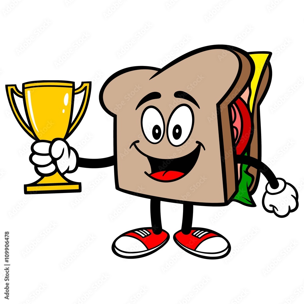 Fototapeta premium Sandwich with a Trophy