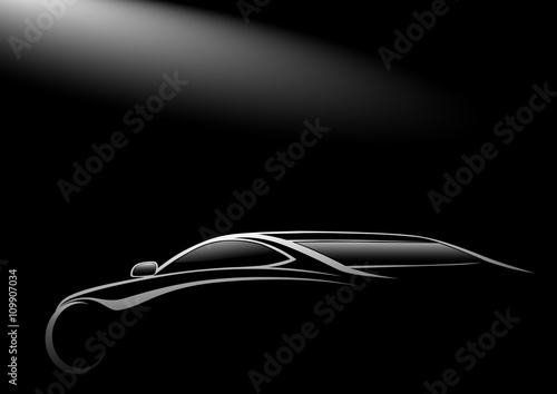 Mükemmel bir otomobil silueti