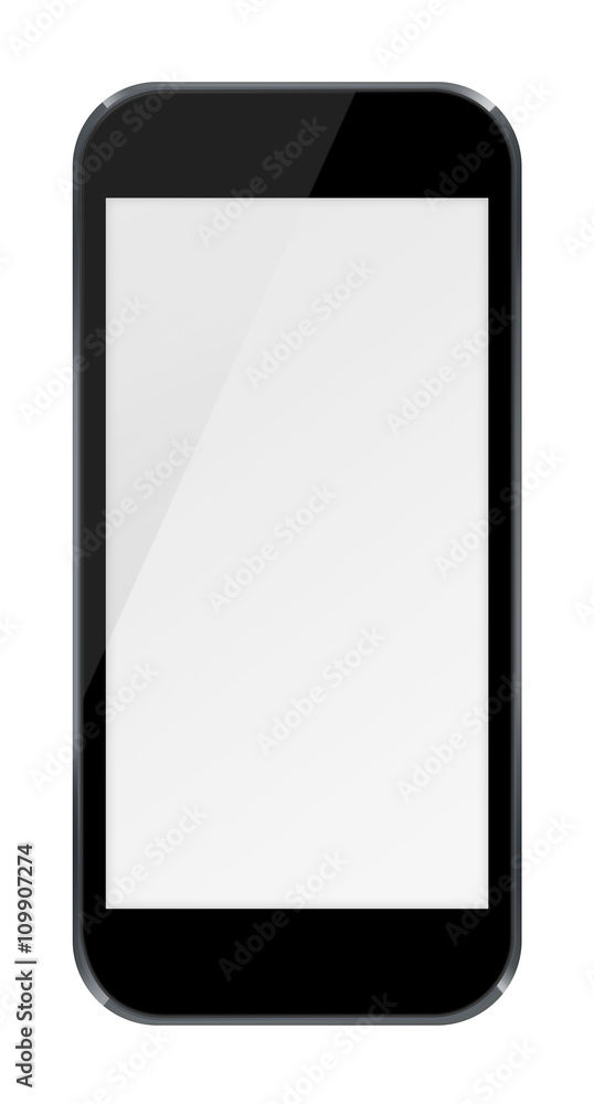 Smart phone isolated on white background. Smart phone isolated on white background.