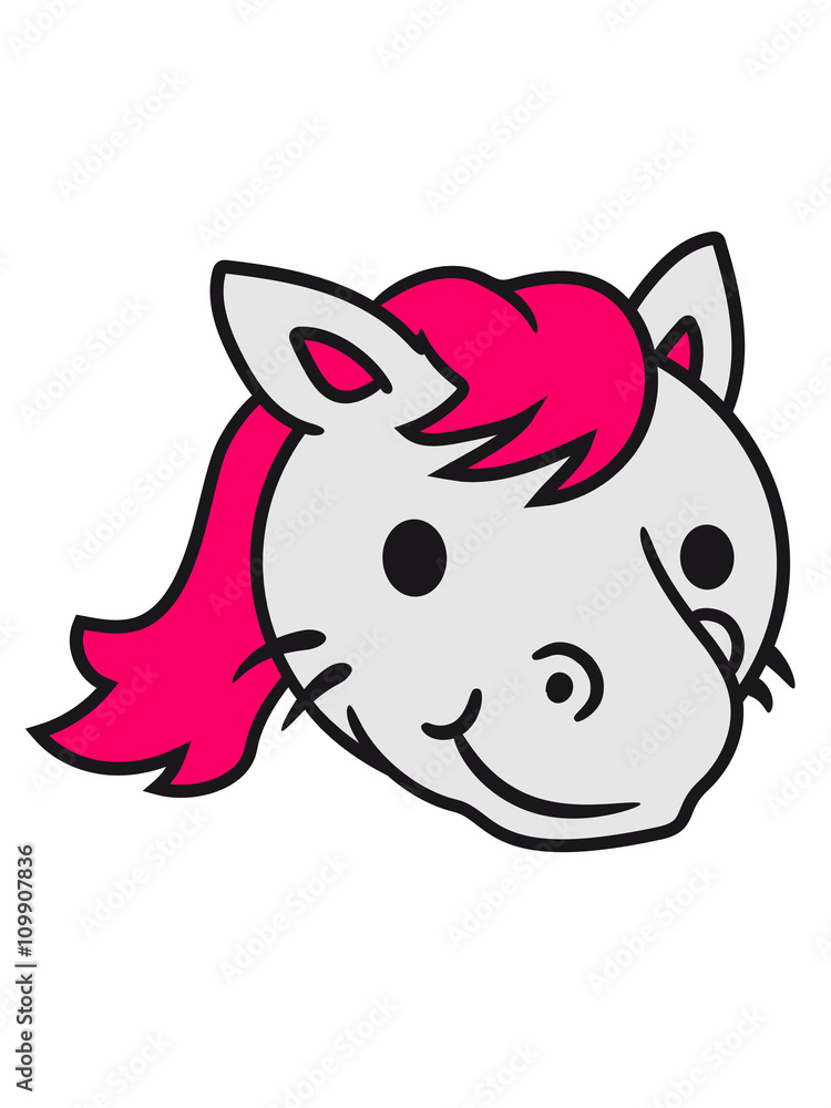 face head kawaii kitten unicorn pferdchen horse sweet cute girl little foal happy face head kawaii kitten unicorn pferdchen horse sweet cute girl little foal happy
