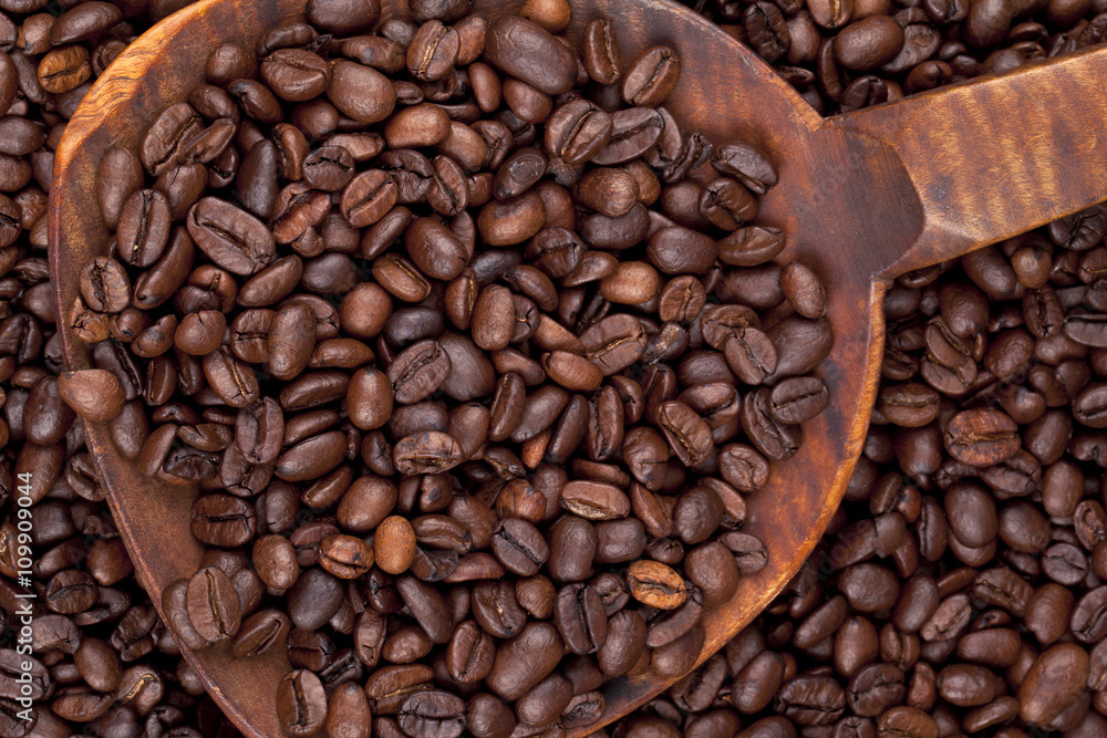 Fototapeta premium a scoop of coffee seed