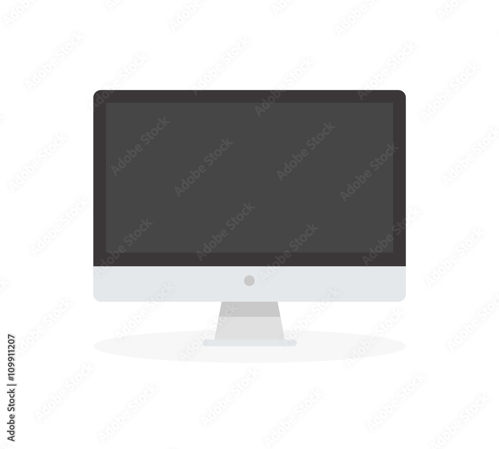 Computer icon. Computer flat icon. Black and white Computer icon Computer icon. Computer flat icon. Black and white Computer icon