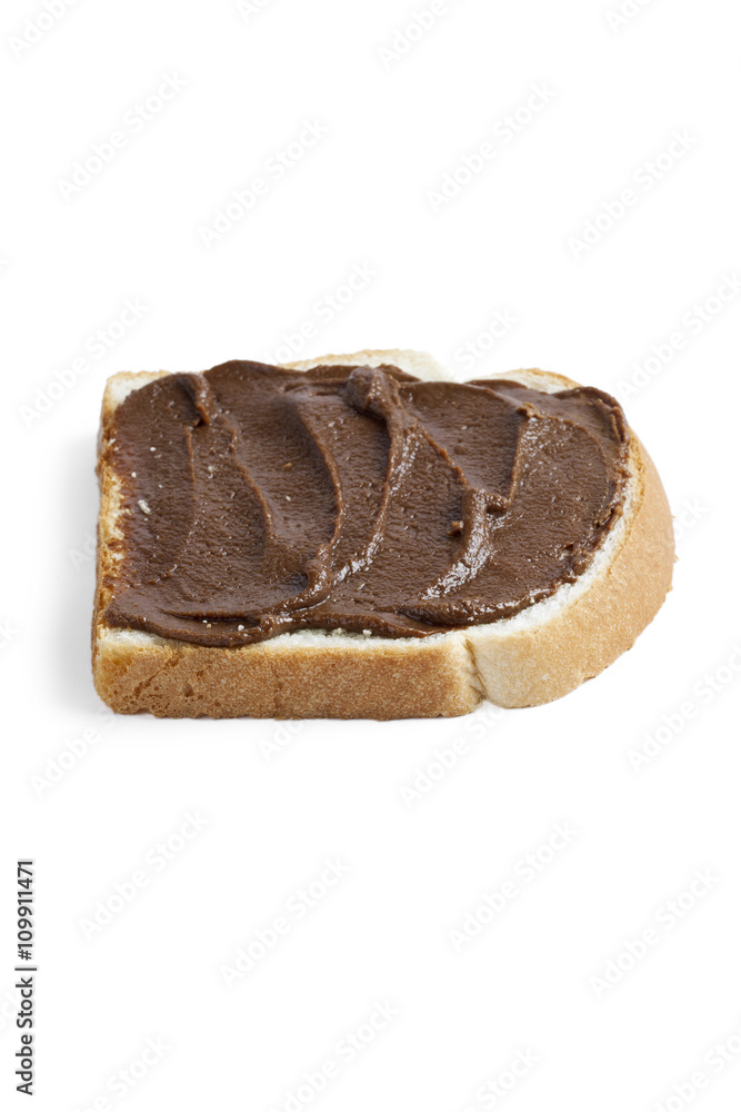 bread with chocolate spread bread with chocolate spread