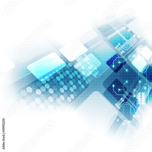 Abstract future hi-speed technology background, vector illustration