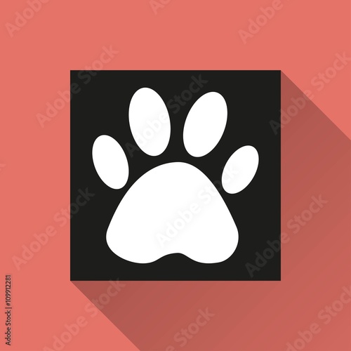 Paw - vector icon.